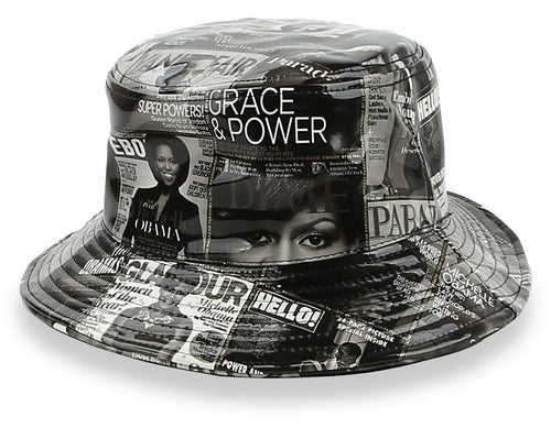 Obama Magazine Print Fashion Hat
